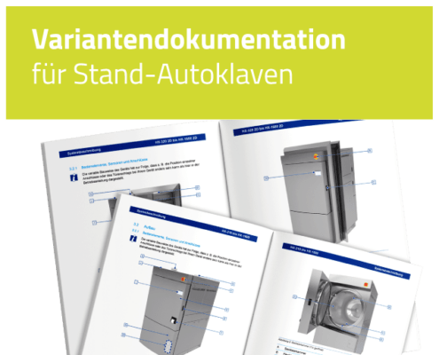 Variantendokumentation für Stand Autoklaven Maquet Cardopulmonary GmbH Scriptor